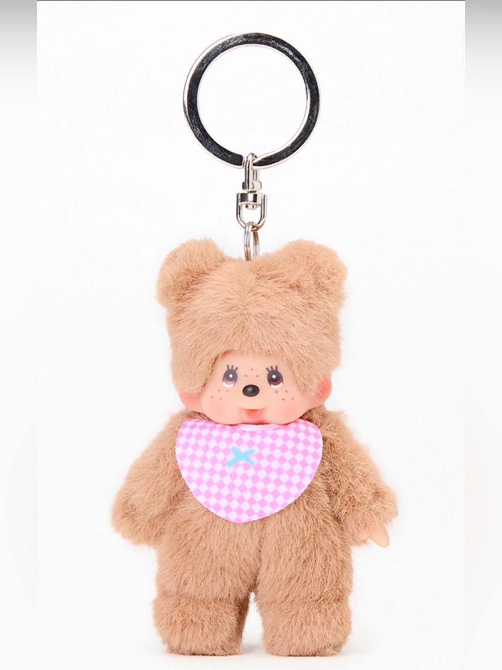 Monchhichi Bearchichi Plushie Keychain ring fob Bag Charm. Sekiguchi. Eu
